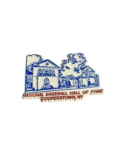 Vintage Baseball Hall of Fame Cooperstown, New York Gummi Kühlschrankmagnet - Bild 1 von 2