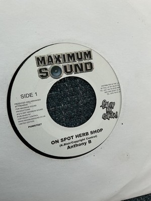 Anthony B - On Spot Herb Shop     7  vinyl  2007.   Maximum sound