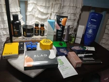 The Beard Club Beard Oil, Cream, Blaq Mask Eye Gels +  More Mens Men's Gift Lot