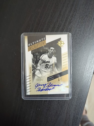 2010 UD Ultimate Collection inscription Jerry Sloan Auto /25