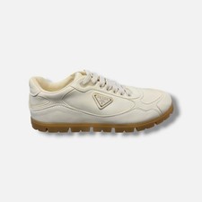 Zapatillas bajas Prada para mujer de cuero marfil Trail talla EU:40 US:10