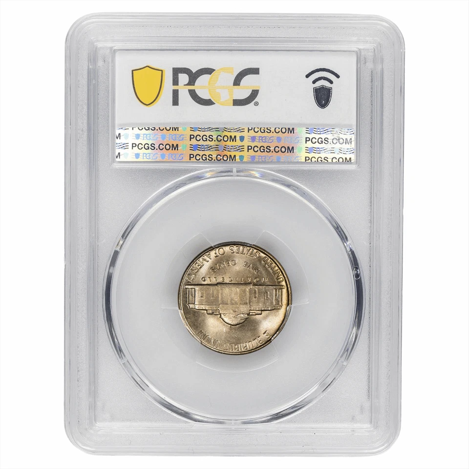 Jefferson Nickel 1952 5C graduación profesional MS 66 Foto 2 de 3