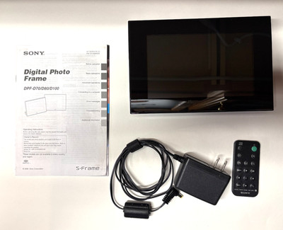 Sony S-Frame DPF-D70 7'' Digital Photo Frame, Used