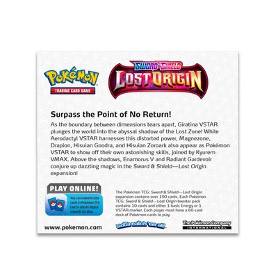 Pokemon TCG: Sword & Shield - Lost Origin Booster Box - 36 Packs  820650860553| eBay