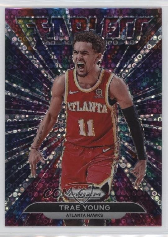2021-22 Panini Prizm Fearless Fast Break Prizm Trae Young #20 15ow
