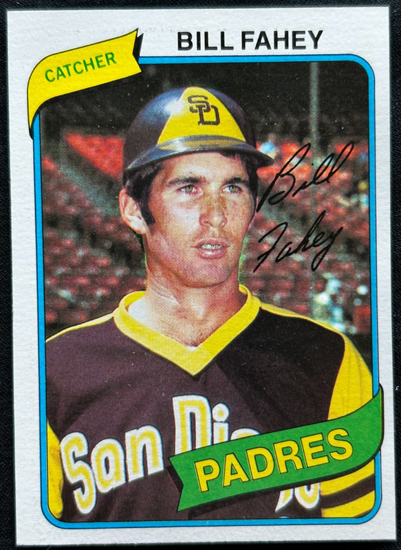 1980 Topps #44 BILL FAHEY San Diego Padres MLB baseball card  NM