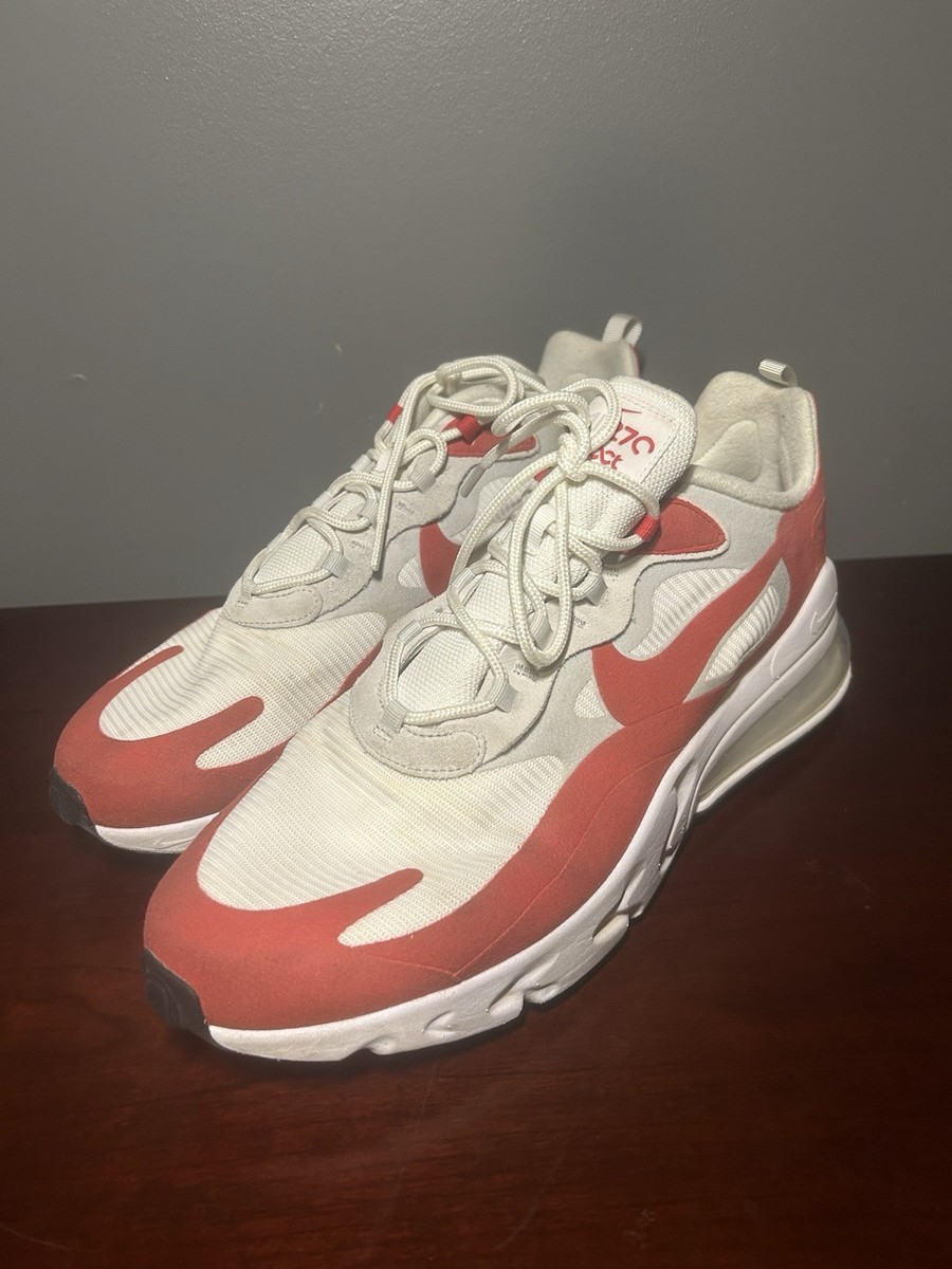 nike air max 270 react white university red