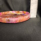 One Of A Kind 3D Epoxy Resin Tray With Preserved Flower 8.5"-Signed By Artist — photo 3