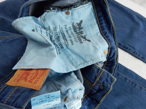 Levi 751 Jeans Regular Straight Stretch Waist 38 Leg 32 W38 L32 Zip Fly (Q6056) - Picture 8 of 9
