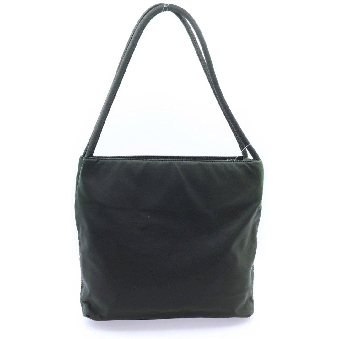 PRADA Triangle Logo Plate Nylon Handbag Khaki B6243 thumbnail 2