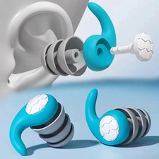 Reusable Silicone Ear Plugs Noise Cancelling Earplugs Protector Study Sleep Swim