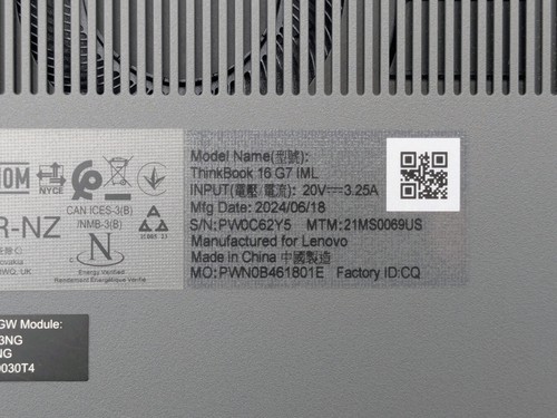 Lenovo ThinkBook Gen 7 16" FHD+ Touch ULTRA 5 125U 512GB SSD 16GB W11P Warranty - Picture 14 of 14