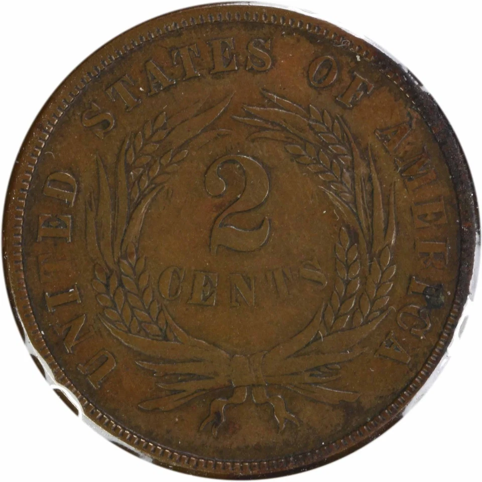 1867 Two Cent Piece DDO FS-101 VF Obverse Corrosion Uncertified #651 - Image 2 of 2