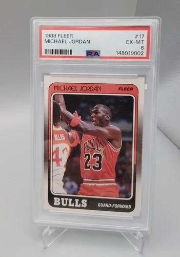 1988 Fleer Michael Jordan #17 PSA 6 EX-MT Chicago Bulls