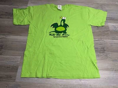 Renaissance Festival Dragon Rub My Belly Novelty Souvenir T-Shirt Youth L