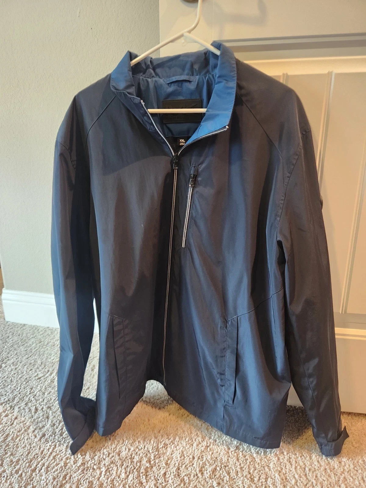 Michael Kors Men's Lighweight Jacket Black / Midnight Blue XXL
