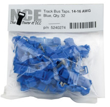 NCE 5240274 TBTB32 Blue 14-16AWG Track Bus Po...