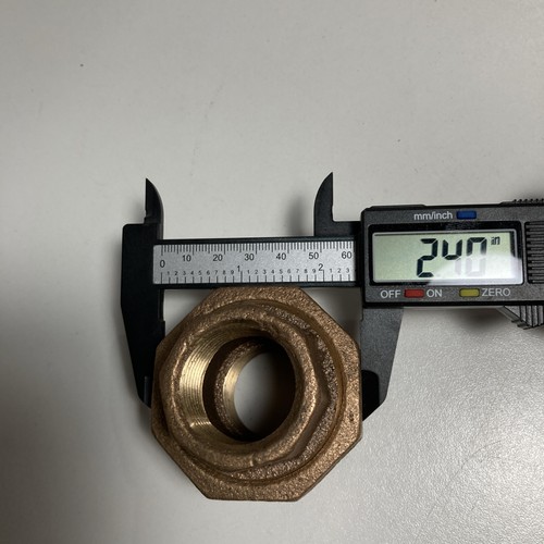 Tubo ottone rosso 1" unione estremità filettate 250 psi finitura ottone rosso classe 250 - Foto 8 di 14