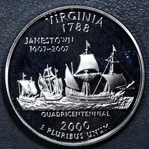 2000-S 50 State Quarters Virginia Proof — photo from the most recent tracked eBay sale