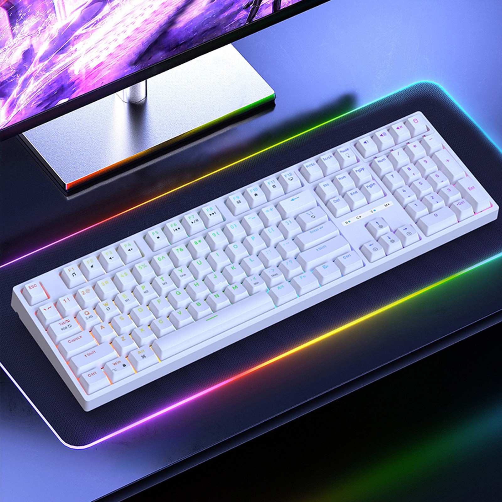 Wireless Mechanical Keyboard Mechanical Keyboard USB C Wired BT 5.1 2.4Ghz 3