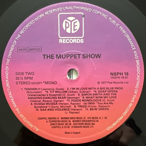 The Muppets – The Muppet Show Vinyl LP GATEFOLD 1977 CLEANED/TESTED EX/VG+ VIDEO - Picture 5 of 14