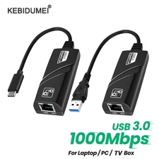 USB 3.0 Gigabit Ethernet LAN RJ45 1000Mbps Network Adapter For Windows PC LOT