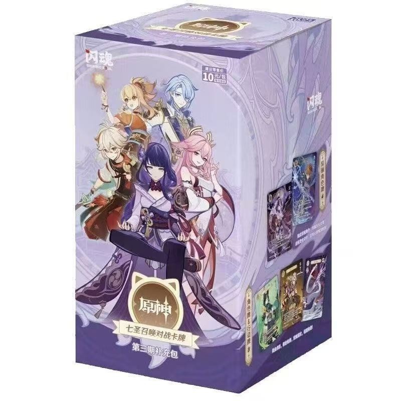 Tarjeta de juego de anime SHININGSOUL GENSHIN IMPACT 2025 oficial TCG Booster Box sellada