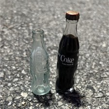 Coca-Cola Collectible Miniature Bottles Set Clear 'Enjoy Coke' Glass
