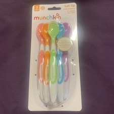 Munchkin Soft Tip 6 Infant Spoons 3 Months BPA Free BRAND NEW FREE SHIPPING