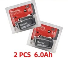 2 x Makita BL1860B-2 18V LXT Lithium-Ion 6.0 Ah Battery - NEW -