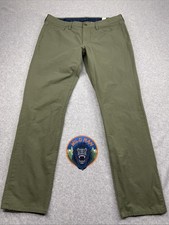 Vineyard Vines 35x30 Green Chino Pants Nylon Blend Performance