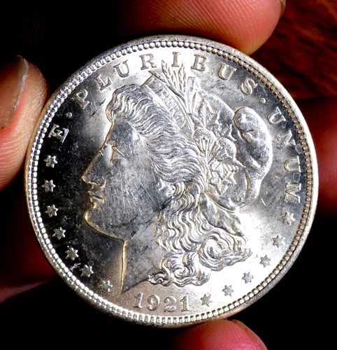 MORGAN SILVER DOLLAR 1921 BU++ FROSTY LUSTER NICE PQ COIN 90% SILVER DOLLAR