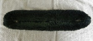 Vintage Black Fleece Shadow Roll Med COVER ONLY- Zip-on for Standardbred Racing