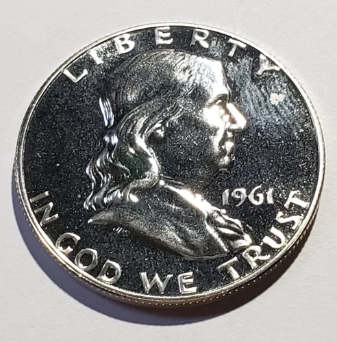 1961-P Benjamin Franklin - Silver Proof Half Dollar - A5