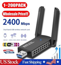 USB 3.0 Wireless WIFI Adapter 1300Mbps Long Range Dongle Dual Band Network lot