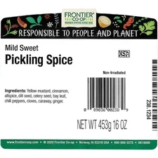 Frontier Co-op Mild Sweet Pickling Spice 1 lb.  5/2027