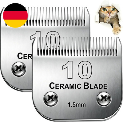 2Pack #10 Clipper-Klinge Für Die Hundepflege Kompatibel Mit Andis-Schermaschinen