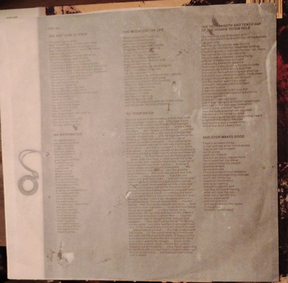 Captain Beefheart & The Magic Band "Ice Cream For Crow"  '82 ARE 38274 Vinyl VG+ - Image 4 of 4