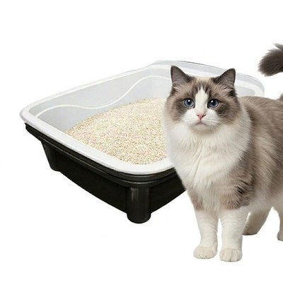 Plus Sifting Litter Large - Large Cat Litter Pan with Intelligent Sifting Sys...