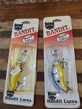 Lot Of 2  Pre-Pradco Bandit 300 Series Crankbaits Splatterback #343 NOS 🔥 🇺🇸 
