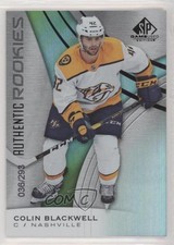 2019 Upper Deck SP Game Used Authentic Rookies Rainbow /293 colin Blackwell 12ar