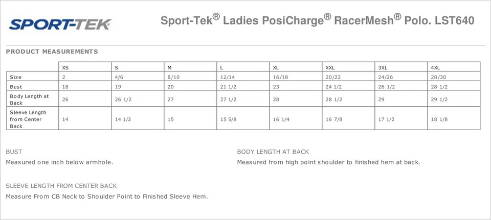 Camisa polo de golf Sport Tek para mujer 100 % poliéster Dri-Fit Performance M-LST640 Foto 2 de 3