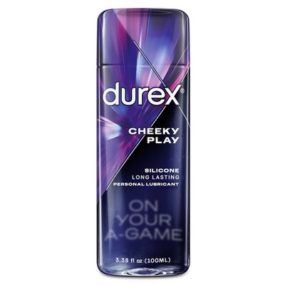 2 Bottles Durex Silicone Lube Cheeky Play Long Lasting,*10/25*3.38 fl oz