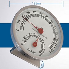 Temperature Humidity Meter Sauna Stainless Steel Thermometer for Indoor Spaces