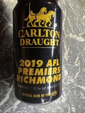 VINTAE CARLTON DRAUGHT CAN 2019 AFL PREMIERS RICHMOND FOOTBALL TIGERS MAMCAVE 