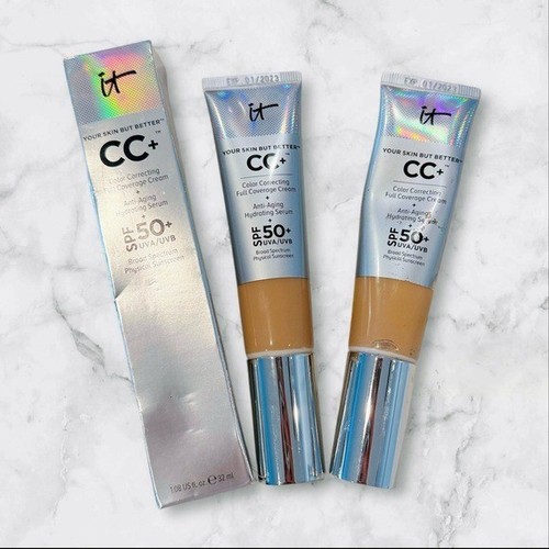 IT Cosmetics CC+ Crema Fondotinta X2 con SPF 50+ Tonalità Media - Foto 2 di 6