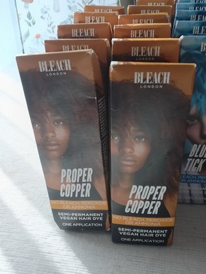 Lot of 3 Bleach London Proper Copper Semi Permanent Hair Dye! New!  3 Bottles 