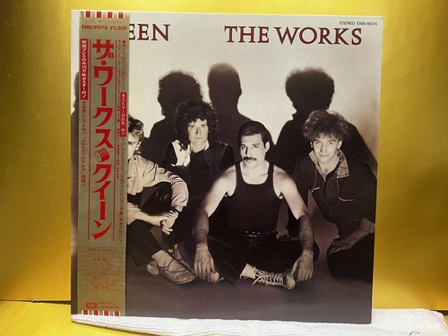 QUEEN - THE WORKS 1984 1ST PRESSING NM VINYL WITH OBI AND INSERTS