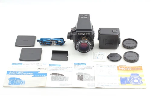 Strap [Near MINT] Mamiya 645 Super AE Finder Sekor C 80mm F2.8 Lens From JAPAN