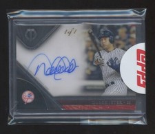 2017 TOPPS TRIBUTE DEREK JETER AUTOGRAPH 1/1 MASTERPIECE AUTO GEM MINT SEAL  HOF